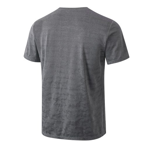 

Men Sports T-shirt Camouflage Print Quick Dry Elastic O Neck Short Sleeve Running Fitness Exercise Gym Sportswear