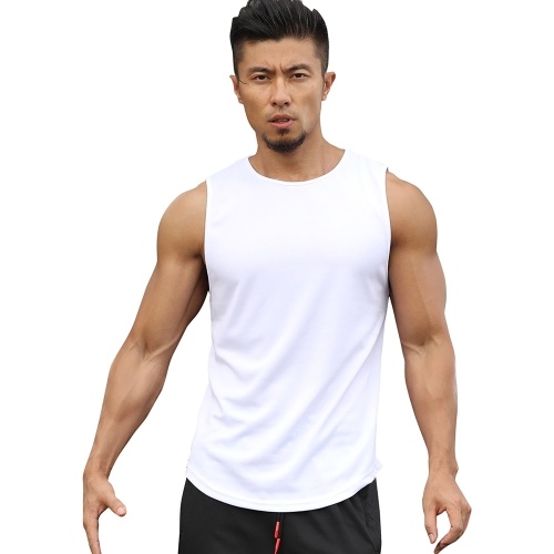 

Men's Sport Tops Running Vest Gym Training Fitness Workout Basketball Sleeveless Muscle Tanks Quick-dry