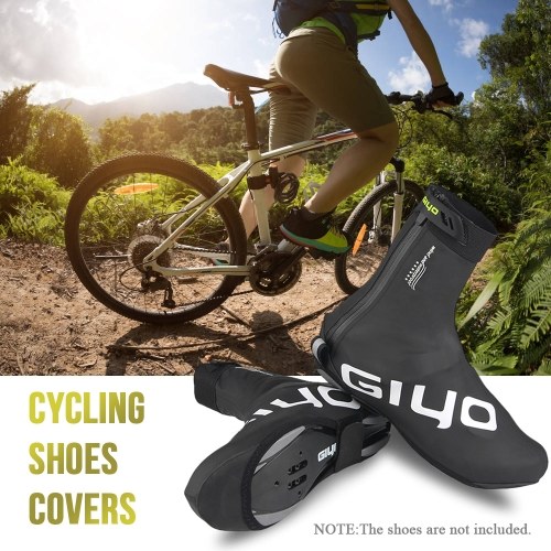 Waterproof PU Cycling Shoes Covers with Reflective Design Men Women Reusable Thermal MTB Bike Shoes Covers 