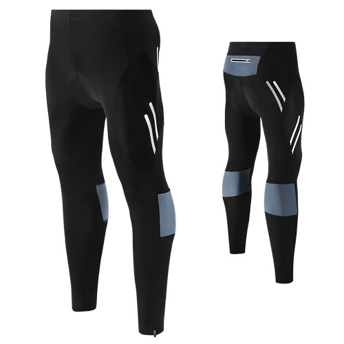 

Men's Cycling Bike Pants 4D Padded Long Bicycle Compression Tights Breathable Trousers