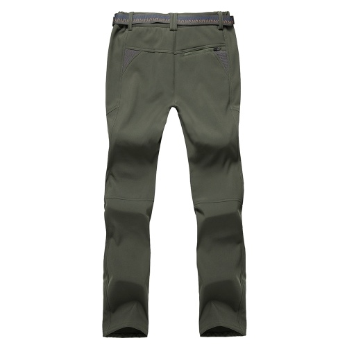 

Men's Hiking Pants Fleece Removable Waterproof Windproof Mountain Trousers with Zipper Pockets Outdoor Camping Fishing Winter