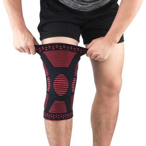 

Pair of Knee Braces Support Protector Knee Pad Compression Sleeve Non-Slip for Men Women Hiking Soccer Basketball
