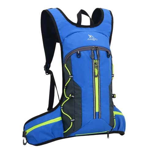 Hydration Backpack Waterproof Pack Lightweight Reflective Trim Folding Backpack for 2L Water Bladder Running Cycling Climbing Camping Outdoor Pack