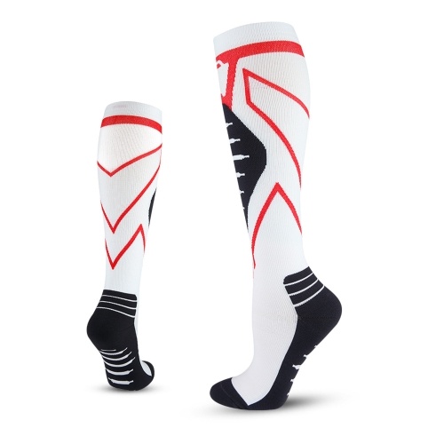 Kompressionsstrümpfe für Männer und Frauen Professionelle Sportsocken Sportliche Strümpfe Outdoor Fitness Atmungsaktive Schnelltrocknende Socken Schienbeinschienen Wadendruckunterstützung für Marathonlauf Radfahren