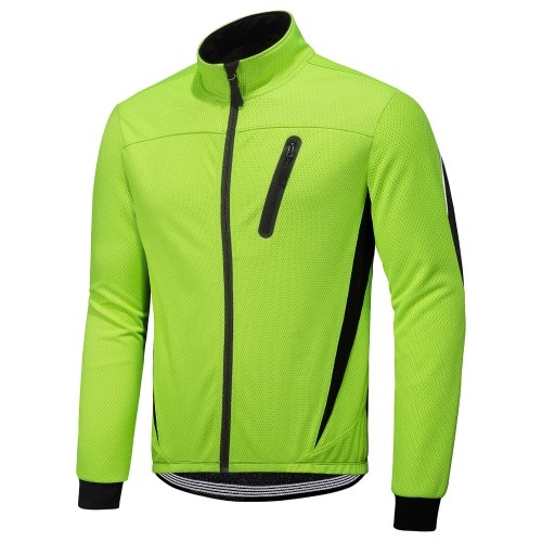 

Winter Men Cycling Jacket Waterproof Windproof Thermal Fleece Jacket Coat Bicycle Running Riding Jacket