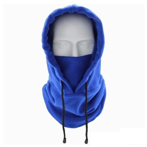 Men Women Winter Balaclava Warm Soft Fleece Drawstring Neck Gaiter Cycling Hiking Running Outdoors Hat