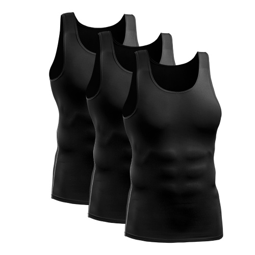 

Men Sports Tank Tops 3 Pack Moisture-wicking Quick-dry Fitting Vest Athletic Workout Training Muscle Shirt