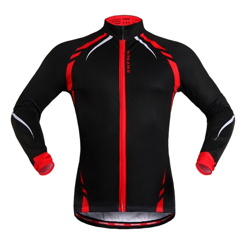 WOSAWE Winter Warm Fleece laufen Fitness Übung Radfahren Bike Fahrrad im Freien Sport Kleidung Jacke Wind Mantel Langarm Trikot