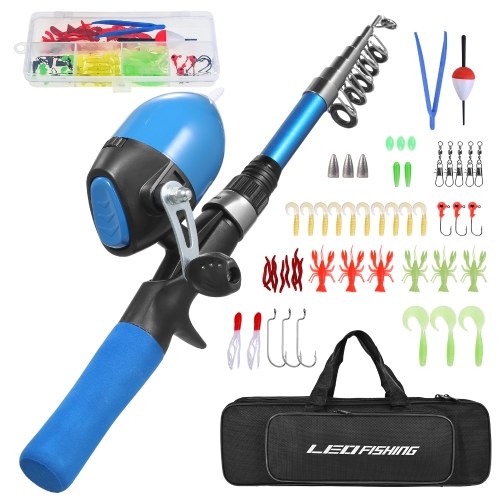 

1.5m Portable Telescopic Fishing Rod Kit for Children Fishing Starter