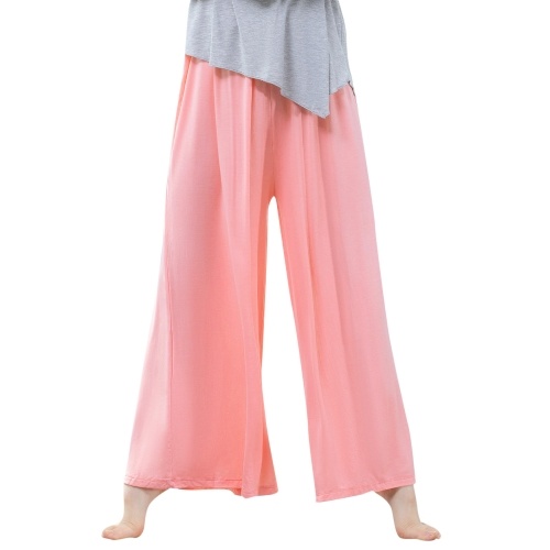 Women Wide Leg Pants Drawstring Loose Flare Dance Pants Female Trousers Yoga Workout Beach