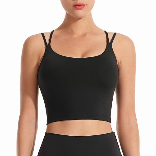 

Women Sports Bra Yoga Running Workout Fitness Vest Padded Non-wire Crop Tops for Gym Home Streets
