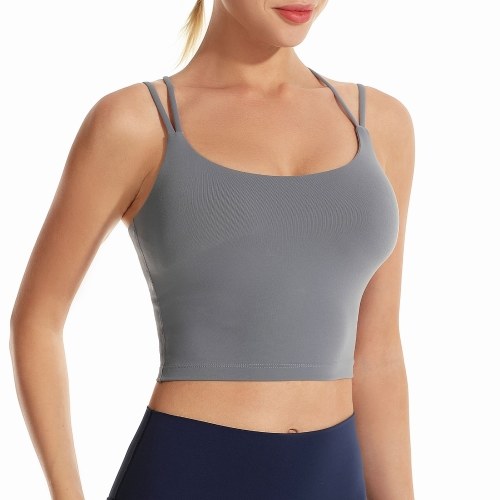 

Women Sports Bra Yoga Running Workout Fitness Vest Padded Non-wire Crop Tops for Gym Home Streets