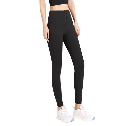 

Women Yoga Pants High Waist Adjustable Hook-and-eye Closure Workout Athletic Compression Leggings