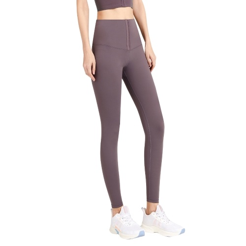

Women Yoga Pants High Waist Adjustable Hook-and-eye Closure Workout Athletic Compression Leggings