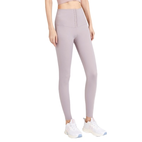

Women Yoga Pants High Waist Adjustable Hook-and-eye Closure Workout Athletic Compression Leggings