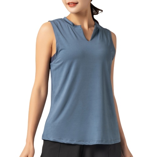 Damen Schnelltrocknendes Sport Top Ärmellose Weste Yoga Lauftraining Jogger Tank Tops