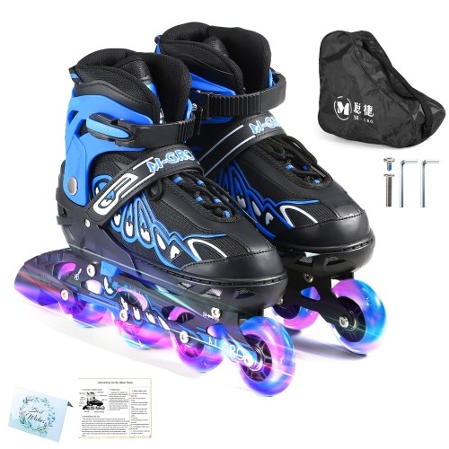 

Adjustable Inline Skates with Illuminating Wheels Skates Outdoor Skates For Kids Boys Girls Ladies