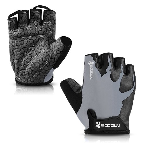 

Sport Gloves Anti-skid Cycling Half Finger Gloves Shock Absorbing Padded Weight Lifting Gloves Outdoor Breathable MTB Gloves Bicycle Mitten