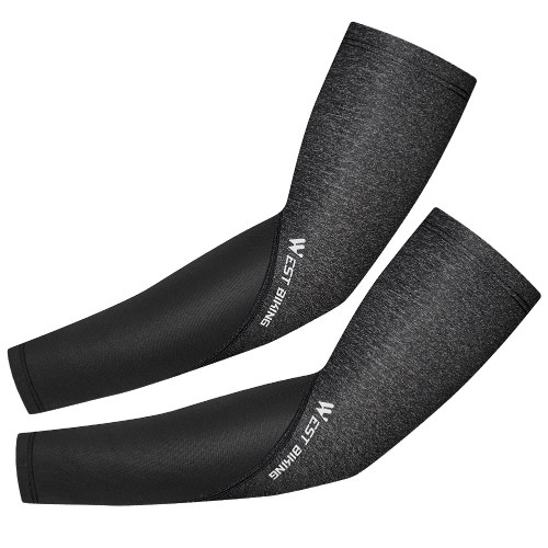WEST BIKING Sports Arm Sleeves Ice Fabric UV Protections Outdoor Fitness Compression Sleeve