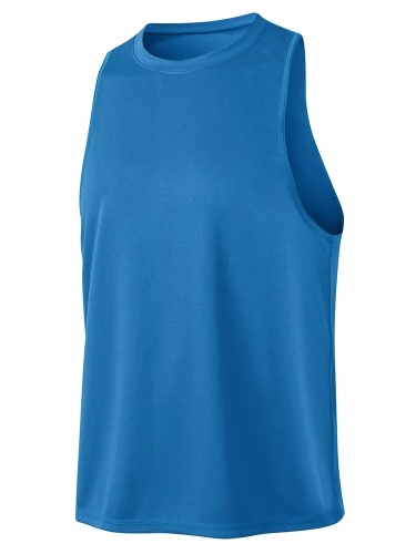 

Men Sports Vest O Neck Sleeveless Stretchy Quick-dry Running Gym Fitness Loose Tank Top Shirt