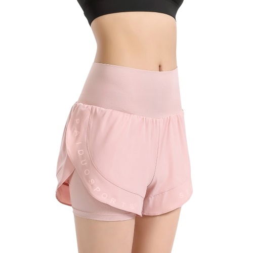 

Women 2-in-1 Sports Shorts High Waist Print Quick-drying Breathable Running Fitness Sportswear