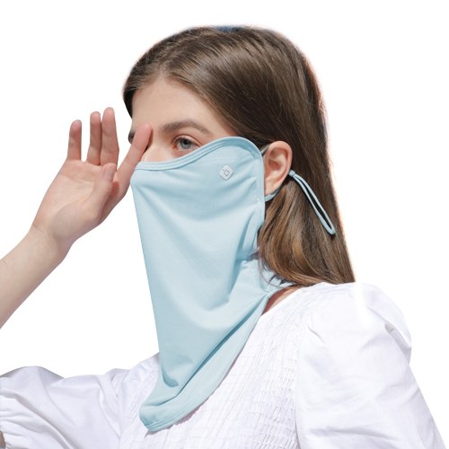 

Outdoor UV Protection Face Cover Breathable Dustproof Adjustable Earloop Neck Gaiter Bandana for Running Hiking Cycling