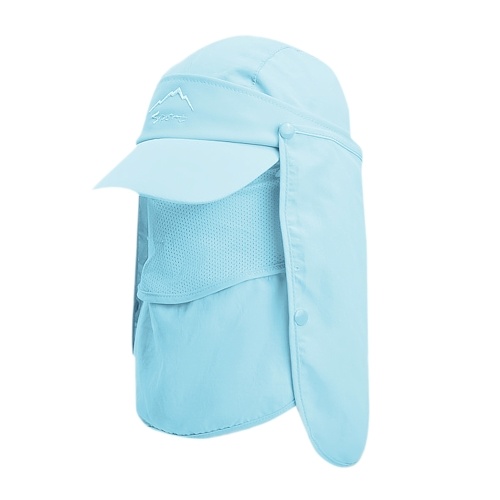 

Unisex Multifunctional Sun Visor Hat 360° Sunscreen Removable Face Cover Neck Flap Breathable Water-repellent Sun Cap for Fishing Climbing