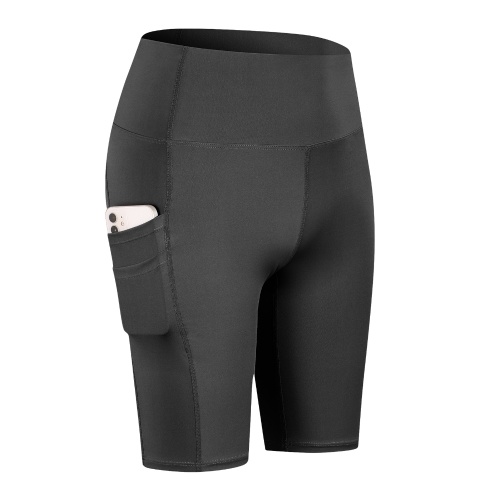

Women Yoga Shorts with Pockets Butt-Lifting High Waist Quick Dry Running Workout Shorts