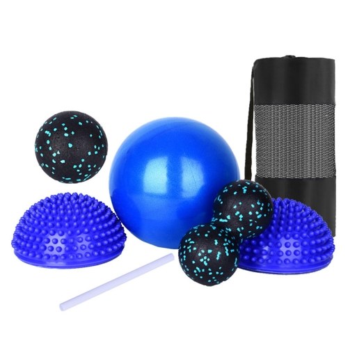 6pcs Massage Balls Storage Bag Set Stress Relief Gifts Body Deep Tissue Muscle Reflexology for Yoga Home Gym Training