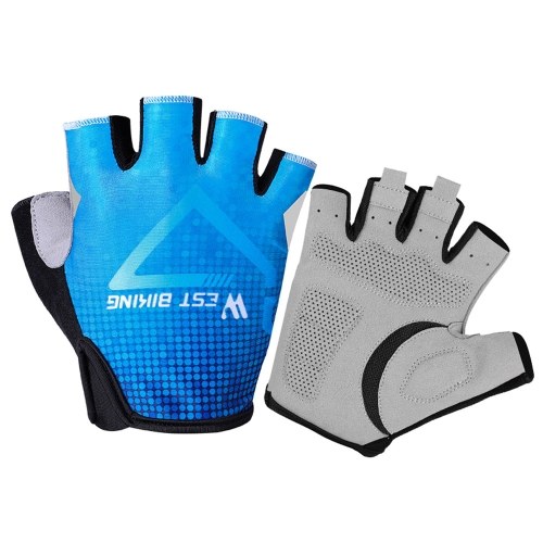 

WEST BIKING Half Fingers Glove Sports Running Cycling Biking Glove Shock Absorbent Breathable Glove Cycling Glove Road Bicycle Glove