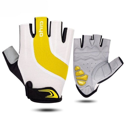 

GIYO Cycling Gloves Half Finger Bicycle Gloves Biking Gloves Breathable with GEL Shock-Absorbing Anti-Slip Pad for Men Women, S