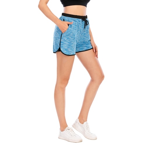 

Women Running Shorts 2 in 1 Yoga Gym Sports Training Athletic Shorts with 2 Pockets