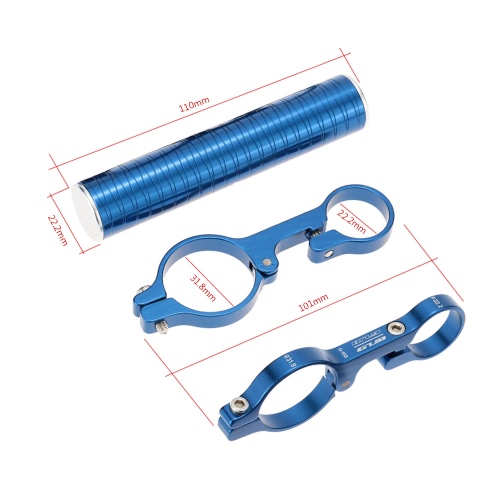 

31.8mm Double Extension Handlebar Маунт алюминиевого сплава Extender держатель для велосипеда свет Спидометр велосипедов
