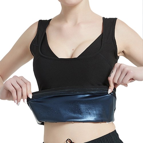 

Women Waist Trainer Vest Zipper Workout Vest Body Shaper Suit Shirt Tank Top Slim Weight Loss Trainer Vest