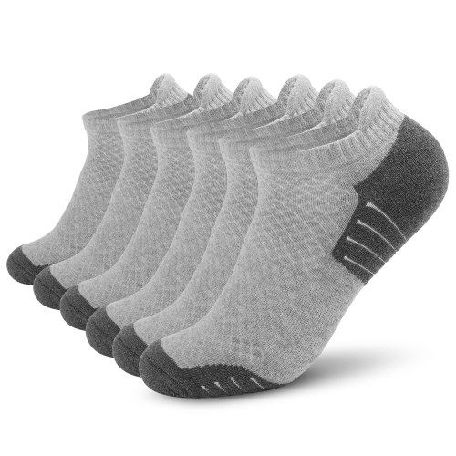 

6 Pairs Sports Ankle Socks Low-cut Socks Athletic Running Socks Outdoor Fitness Breathable Quick Dry Socks Wear-resistant Anti-skid No-Show Socks For Marathon Running Cycling