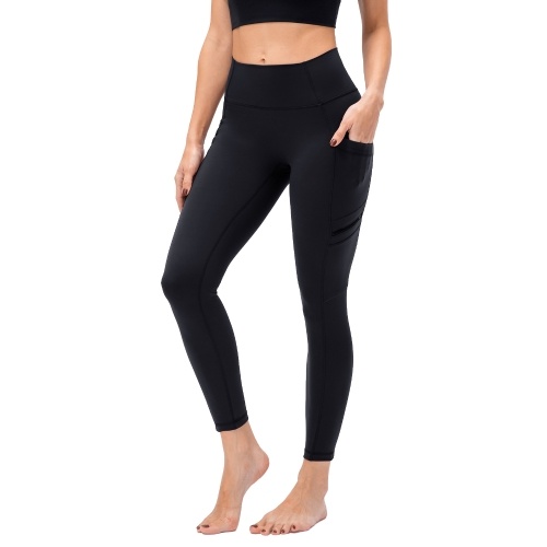 

Women Yoga with Pockets Wide Waistband Workout Running Cycling Tight Sports Pants