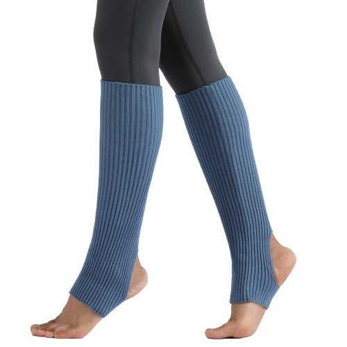 

Women Stockings Open Heel Knee High Leg Warmers Ribbed Knit for Yoga Ballet Dancing Lounging