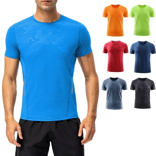 

Summer New Sport T-Shirt Quick Dry Breathable O Neck Camouflage T-Shirts for Running Workout Hiking Outdoor