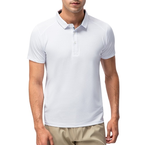 

Men Women Sport Shirt Short Sleeve Buttoned Collar T-shirts for Tennis Golf Running