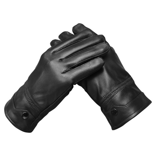 Men Winter Gloves Water Resistant Sheepskin Leather Gloves Touchscreen Winter Gloves for Daily Use and Outdoor Activities