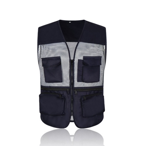 

Fishing Vest Breathable Fishing Travel Mesh Vest with Zipper Pockets Summer Work Vest for Outdoor Activities