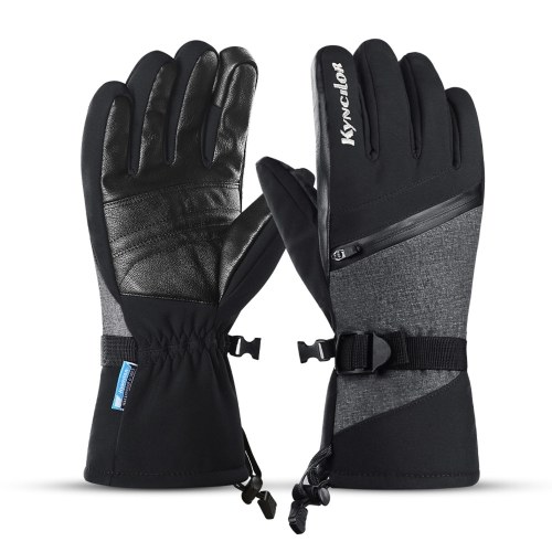 

Winter Skiing Gloves Waterproof Windproof Gloves Touch Screen Snowboard Gloves Winter Warm Gloves with Zipper Pocket