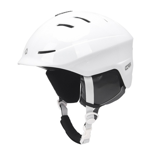 Ski Helmet with Removable Lining Pad & Ear Cover Snowboard Helemt Adjustable Men Women In-mold Snow Helmet