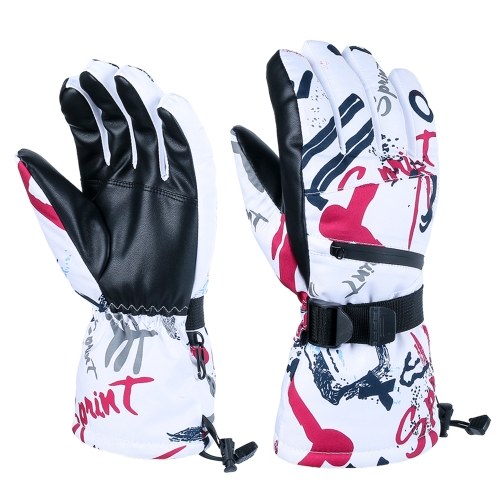 

Snow Ski Gloves Waterproof & Windproof Winter Gloves Thermal Gloves Outdoor Warm Mittens Warm Touch Screen Gloves Full-Finger Mittens Cold Weather Hand Warmers for Skiing Driving Running Cycling