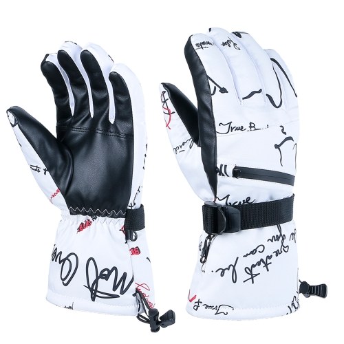 

Snow Ski Gloves Waterproof & Windproof Winter Gloves Thermal Gloves Outdoor Warm Mittens Warm Touch Screen Gloves Full-Finger Mittens Cold Weather Hand Warmers for Skiing Driving Running Cycling