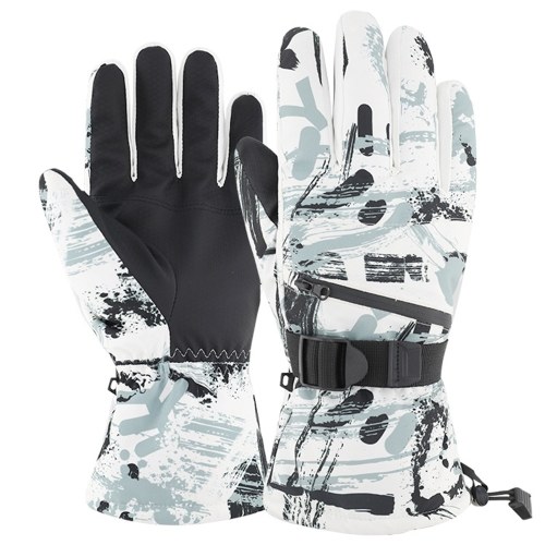 

Snow Ski Gloves Waterproof & Windproof Winter Gloves Thermal Gloves Outdoor Warm Mittens Warm Touch Screen Gloves Full-Finger Mittens Cold Weather Hand Warmers for Skiing Driving Running Cycling