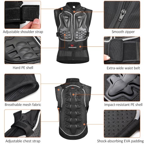 

Body Chest Spine Protector Armor for Skiing Skating Motorcycling Mountain Biking