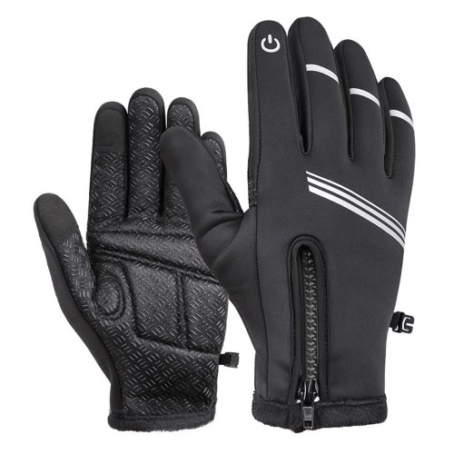 Winter Gloves Windproof Bike Riding Gloves Full Finger Warm Gloves Touch Screen Cycling Gloves Outdoor Snowboard Ski Gloves
