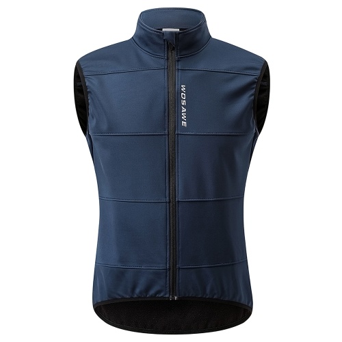 

Men Cycling Vest Windproof Thermal Fleece Sleeveless Bike Jacket for Outdoor Sport Running Hiking Walking