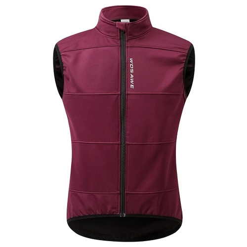 

Men Cycling Vest Windproof Thermal Fleece Sleeveless Bike Jacket for Outdoor Sport Running Hiking Walking